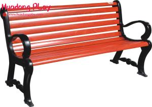Wholesale Commercial Grade Weatherproof 3 Seater Outdoor Benches Resting In Garden Red Brown from china suppliers