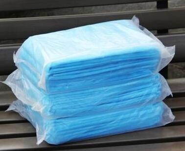 White Blue Disposable PP Spunbond Nonwoven Fabric Bed Sheet