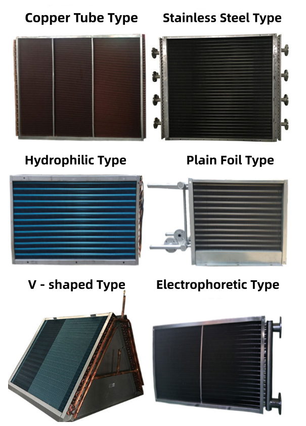 Custom Aluminum Fin Evaporator with Epoxy-Coated Copper Tube for R404A HVAC