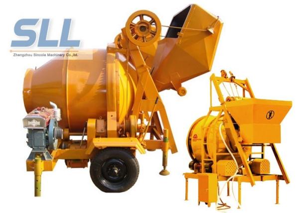 JZC350 Concrete Mixer Concrete Batching Plant Diesel Engine Concrete Mixer