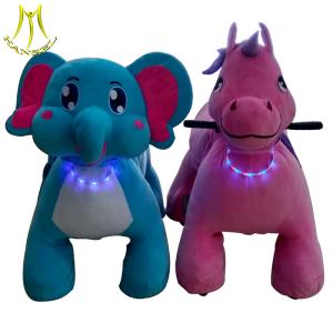 Wholesale Hansel low price battery operated stuffed children plush riding animal from china suppliers