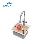 SUS304 stainless steel Single Bowl Kitchen Sinks Handmade House Kitchen Sinks