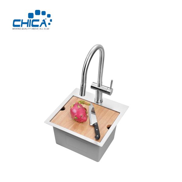 SUS304 stainless steel Single Bowl Kitchen Sinks Handmade House Kitchen Sinks