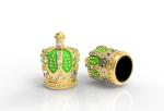 Customized Luxurious Diamond Crystal Zamak Perfume Caps For Your Own Brand