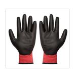 Agriculture Red Polyester Knit PU Coating Work Gloves For Warehousing