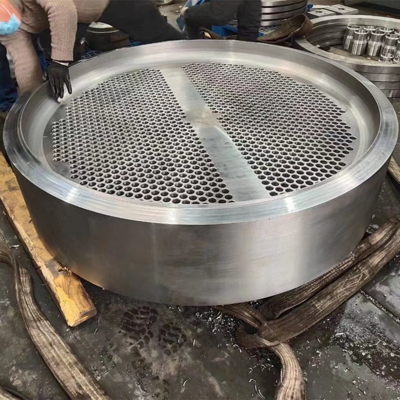 Large Diameter Forged Flange Double Boiler Fixed Stationary Tube Heat Exchanger with No-Standard Tube Sheet Condenser