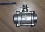 Butt Welding 3 Piece Stainless Steel Ball Valve WCB / CF8 / CF8M BW PAD ISO 5211
