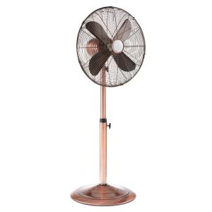 Wholesale 40cm Strong Wind Vintage Electric Fan 45W Adjustable Tilt With Copper Finish from china suppliers