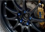 Burnt Color Blue Bmw Titanium Lug Bolts Hex Head Flange Bolt Ti Fasteners