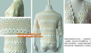 Wholesale New Sweet Thin, Sweater Tops, Girls Bat short Sleeve, Crochet Cardigans Fall Plain Pattern from china suppliers