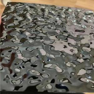Wholesale Water Ripple Wall Panel Embossed Stainless Steel Sheet 304 316 Mirror Finishing from china suppliers