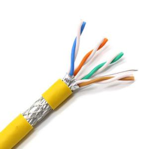 Wholesale Pure Bare Copper 10G 1000Mhz Cat7 Sftp Cable Double Shielded 23AWG SSTP SFTP from china suppliers