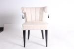 Accent solid wooden chair event french style hotel dining chair armrest chair