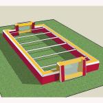 Giant Indoor Sport Game Inflatable Soccer Kick Field , Inflatable Court for