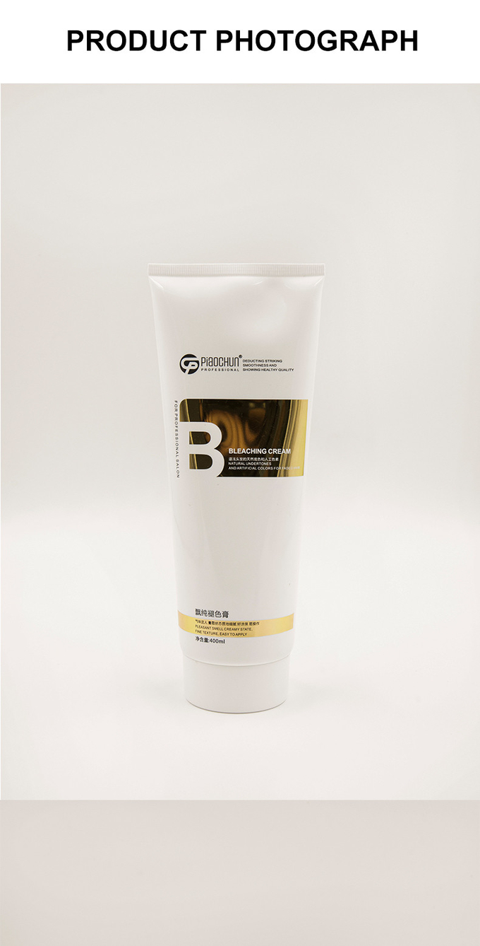 Customized Hair Cream Bleach 400ml Natural Harmless Quickly Fading Ammonia Free