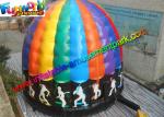 Crazy Disco Dome Commercial Bouncy Castles , Inflatable Music Jumping Castle 5 x