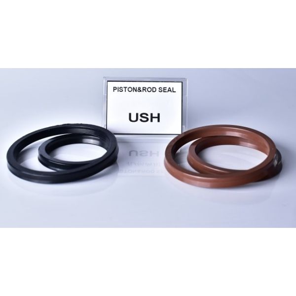 Brown FKM Hydraulic Cylinder Seals Piston Rod Oil ring Heat Resistant Viton USH Packing