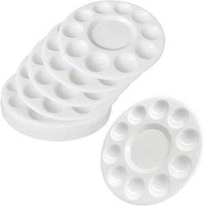 Wholesale 17cm Round Plastic Paint Palettes for Kids , Acrylic Paint Palette for Students DIY Craft from china suppliers