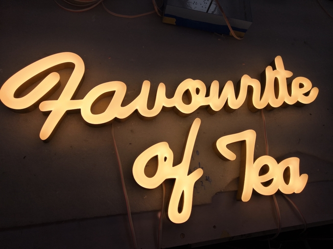 Waterproof Acrylic Neon Channel Letter Signs Durable For Office