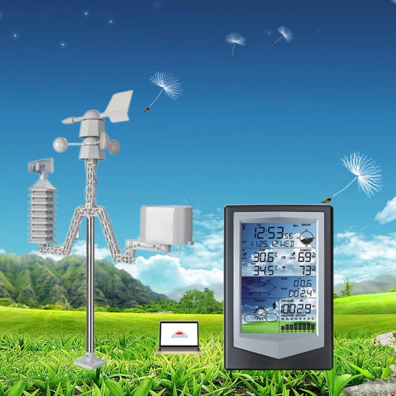 Digital Temperature Humidity Rainfall Monitor Indoor/Outdoor Wireless Weather Station