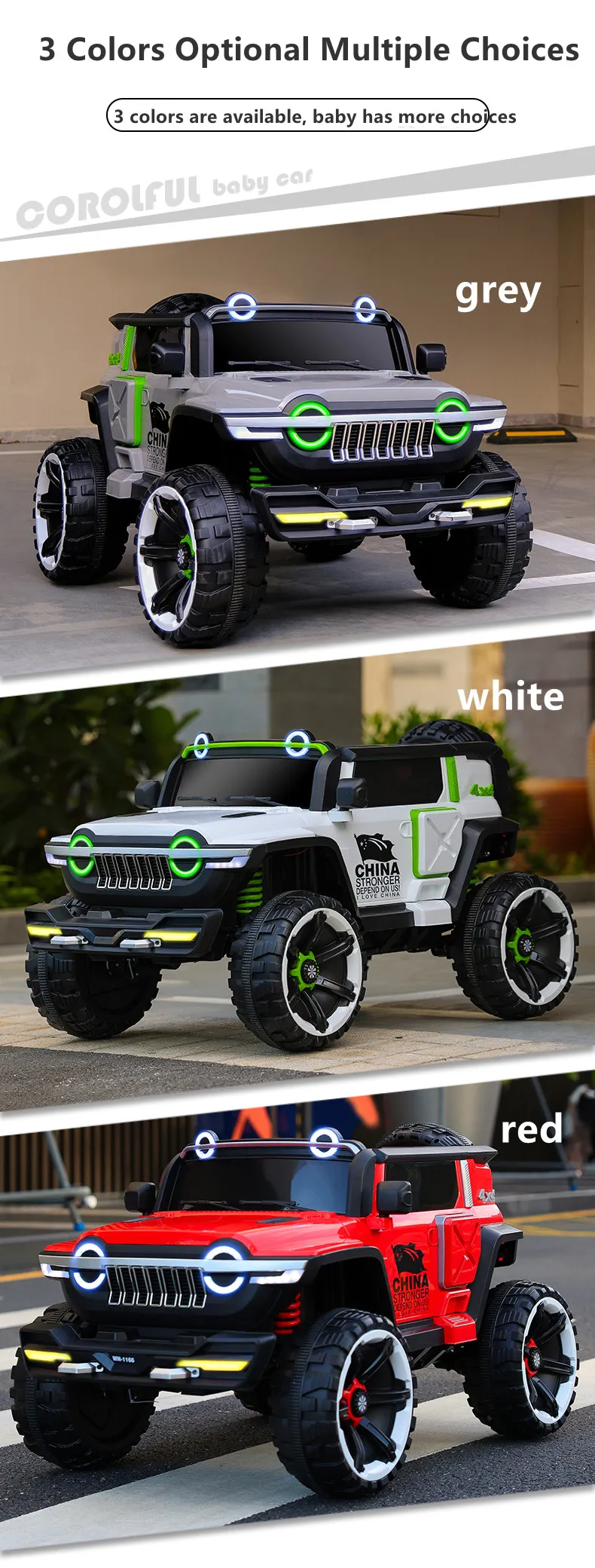 Remote Control Off-Road Style 12V14 Electric Cars for Kids Product Size 160X85X77 Popular