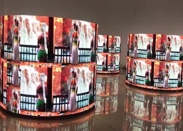 Indoor Soft Flexible LED Displays Module P4 60x30 Dots Rgb Video Wall Panel