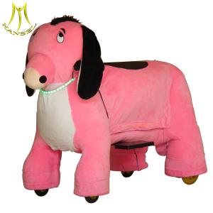 Wholesale Hansel plush motorized animals and children ride on stuffed animal bike with 24v ride on animal scooter from china suppliers