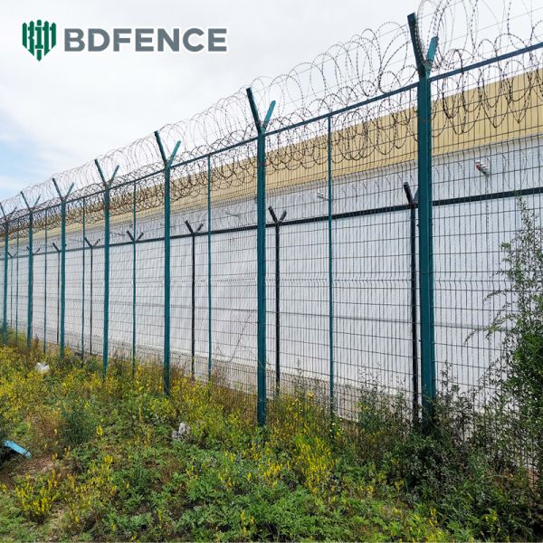 Airport Wire Mesh Panel Aoa Fence Easily Assembled Garden Boundary Wall Security Iron Fencing