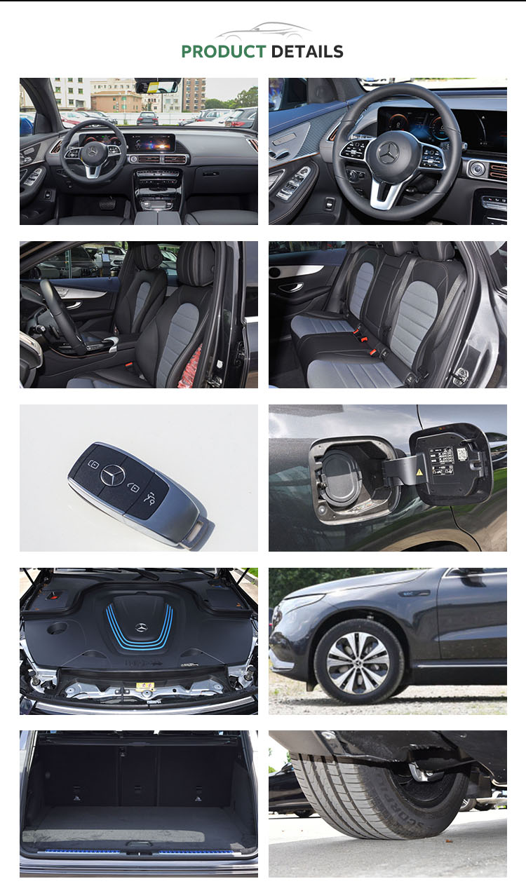 Luxury 5-Door Car Mercedes EQC with Ternary Lithium Battery and Maximum Speed of 180