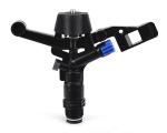 Black 3/4 Inch Irrigation Impact Sprinklers 360 Degree Impact Lawn Agriculture