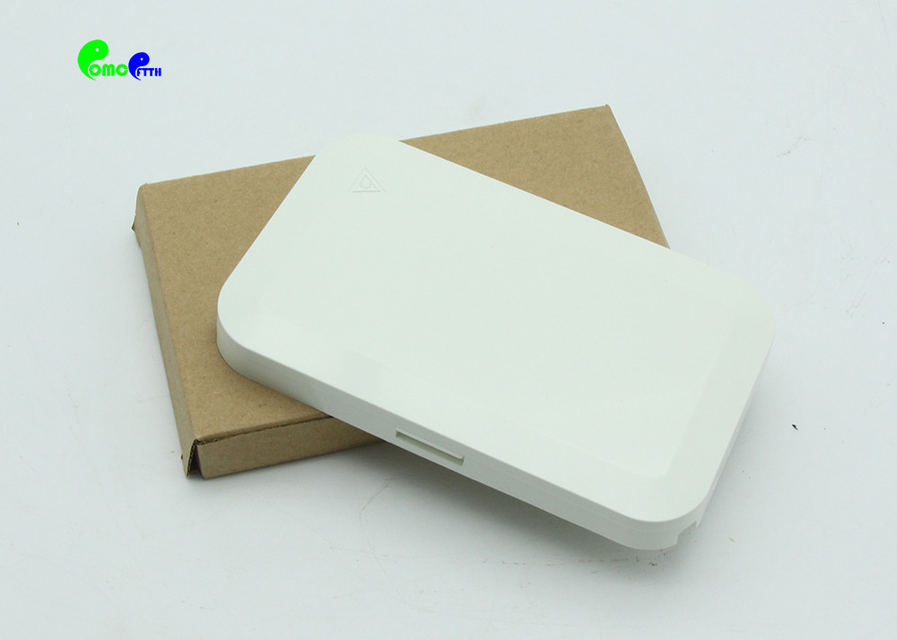Plastic ABS FTTH Products 1 Port SC Fiber Socket Indoor Wall Outlet Box