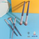 5PCS Eye Makeup Cosmetic Brush Set With Synthetic Hair Wooden Handle