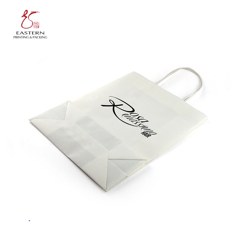 Folding Type 4c Offset Printed Paper Bags Varnishing Eco Friendly