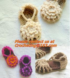 Wholesale Baby Boy Girl Infant Knit Shoes Handmade Crochet Booties from china suppliers