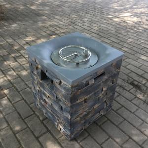 Wholesale Brazier Outdoor Garden Propane Gas Fire Pit Slate Rock Liquefied Petroleum Camping from china suppliers