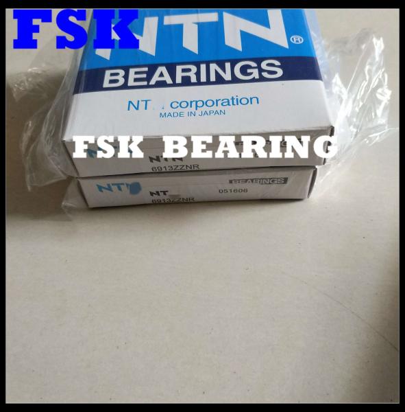 Thin - Walled 6913ZZNR 6914ZZNR Deep Groove Ball Bearing With Snap Groove , Snap