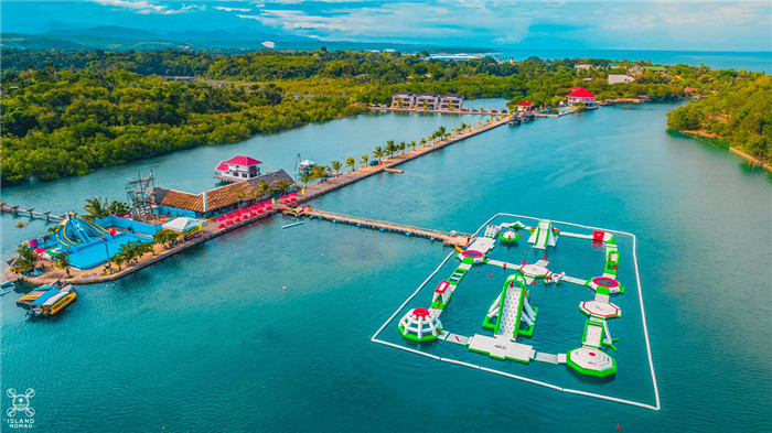 Adults Inflatable Floating Obstacle Water Park Games With TUV Certificate