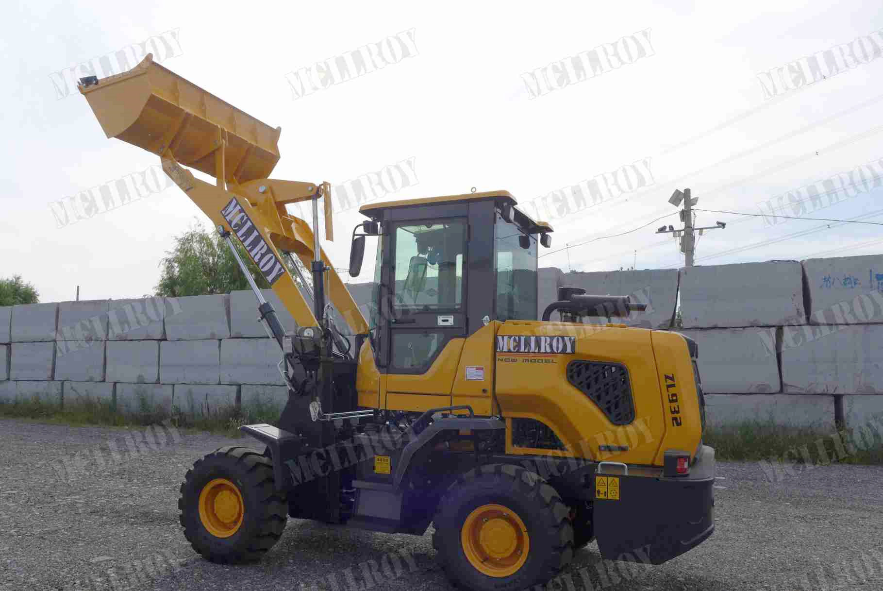1500kg Front End Wheel Loader Small Hub Axle Wheel Shovel Loader