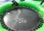 Commercial grade adults big inflatable bossaball court with center trampolines