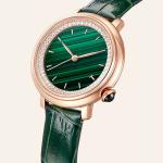 SS316L Women Quartz Wrist Watch Mineral Glass Leather Strap