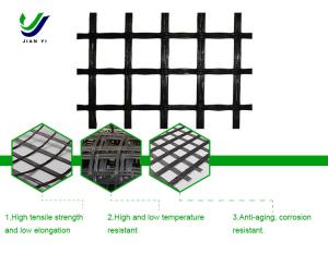 Wholesale Roadbed Reinforcement Glass Fiber Geogrid Corrosion Resistant 25-120 KN/m from china suppliers