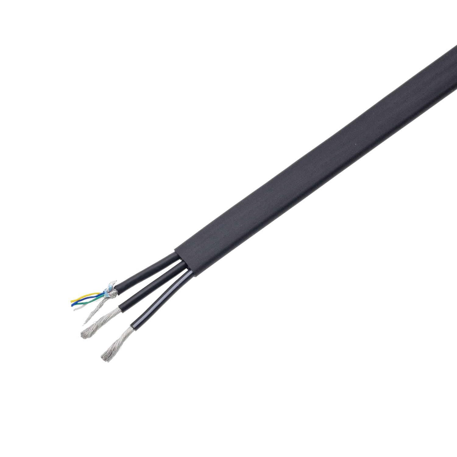PVC Copper Black Customized Wire Cable Flexible Oil Resistant