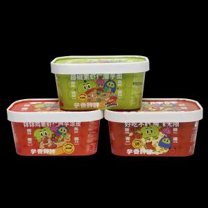 Wholesale factory produce printed Medium Square Paper Bowl Packaging - Secure Packaging with paper lids from china suppliers