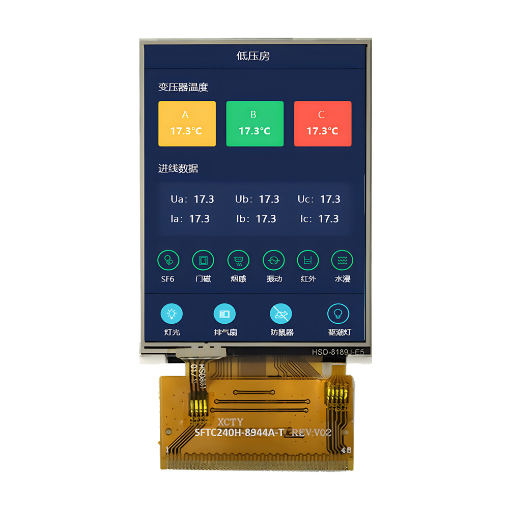 2.4 Inch TFT LCD Display Manufacturer China ILI9341 Driver IC 400 Nits MCU&RGB Interface