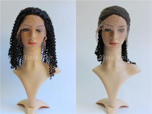 Wholesale Density 150% Natural Lace Front Human Hair Wigs Kinky Curly With Baby Hair from china suppliers