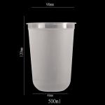380ml 500ml 700ml Frosted PP Plastic Tea Cups Eco Friendly Disposable Cups