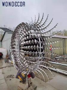 Wholesale Large Forged Metal Sculpture 300cm Metal Kinetic Wind Sculpture from china suppliers