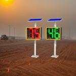 Effective Solar Powered Radar Speed Signs for Traffic Safety Detect Cars