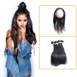 Wholesale 100% Unprocessed Full Lace Frontal Closure Natural Black Comfortable To Wear from china suppliers