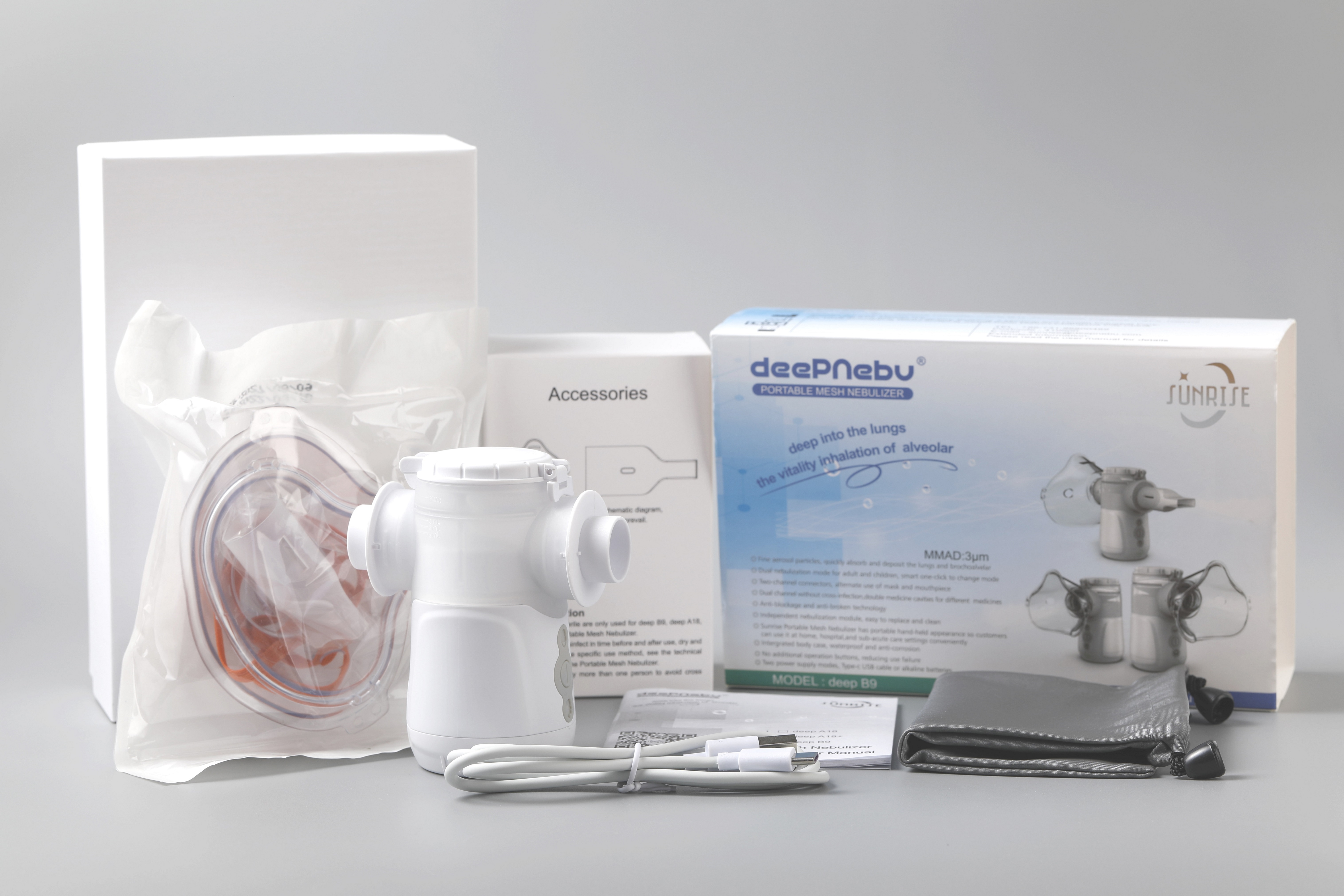 Kids Breathing Mesh Nebulizer Machine Medical Portable Inhalator For Asthmatics